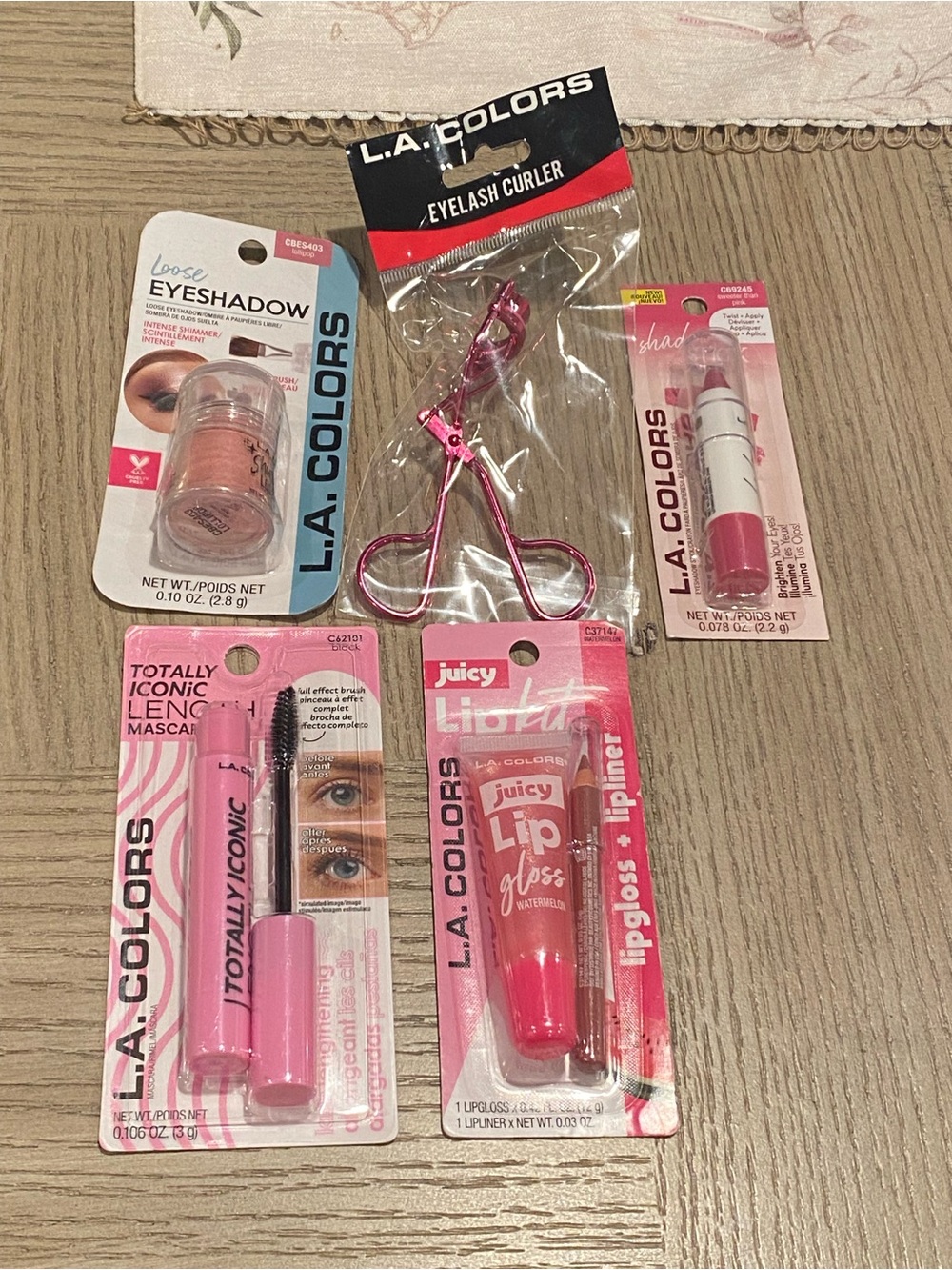 L.A. COLORS cosmetics makeup bundle 5 pieces
